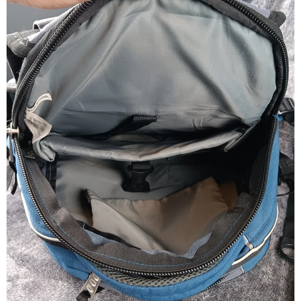 High Sierra Backpack Blue Gray‎ School Travel Hiking Book Bag